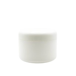 Pomadera doble fondo PP Blanca 120 ml