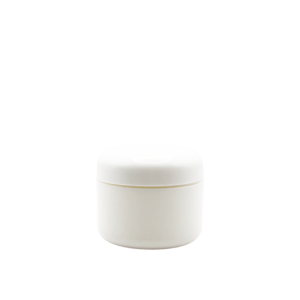 Pomadera doble fondo PP Blanca 30 ml