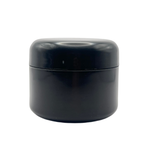 Pomadera doble fondo PP Negra 240 ml