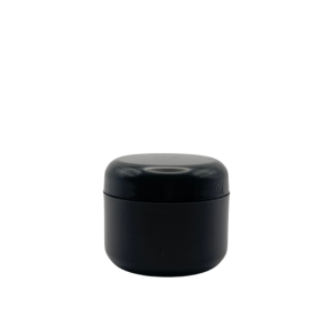 Pomadera doble fondo PP Negra 30 ml