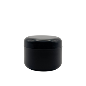 Pomadera doble fondo PP Negra 60 ml