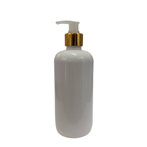 Botella Berlin PET Blanca 500 ml Dosificador Blanco Casquillo Dorado