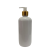 Botella Berlin PET Blanca 500 ml Dosificador Blanco Casquillo Dorado