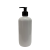 Botella Berlin PET Blanca 500 ml Dosificador Negro