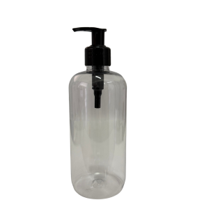 Botella Berlin PET Cristal 500 ml Dosificador Negro