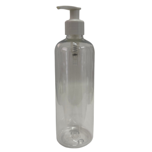 Botella Jefferson Boston PET Cristal 500 ml Dosificador Blanco