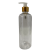Botella Jefferson Boston PET Cristal 500 ml Dosificador Natural Casquillo Dorado