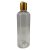 Botella Jefferson Boston PET Cristal 500 ml Tapa Disc Top Blanca Casquillo Dorado