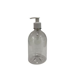 Campana PET Cristal 500 ml Dosificador Blanco