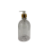 Campana PET Cristal 500 ml Dosificador Natural Casquillo Dorado