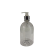 Campana PET Cristal 500 ml Dosificador Natural Casquillo Plateado