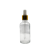 Gotero Vidrio Cristal 30 ml Bulbo Blanco Casquillo Dorado