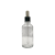 Gotero Vidrio Cristal 30 ml Bulbo Blanco Casquillo Plateado