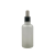 Gotero Vidrio Mate 30 ml Bulbo Blanco Casquillo Plateado