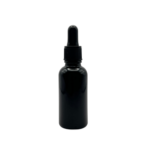 Gotero Vidrio Negro 30 ml Bulbo Negro