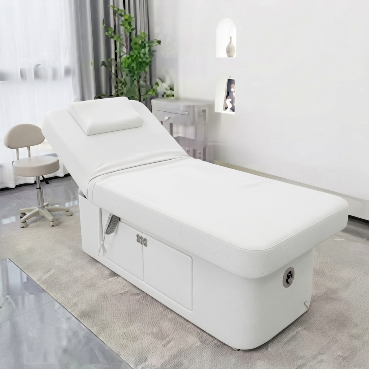 Camilla Cosmética Portátil para Spa, Masajes, Pedicura y Pestañas