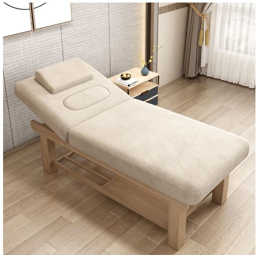 Cama de belleza, salón de belleza, cama de tratamiento de masaje especial, masaje TCM, moxibustión, Spa, recogida de orejas L185xW70cm - Imagen 5