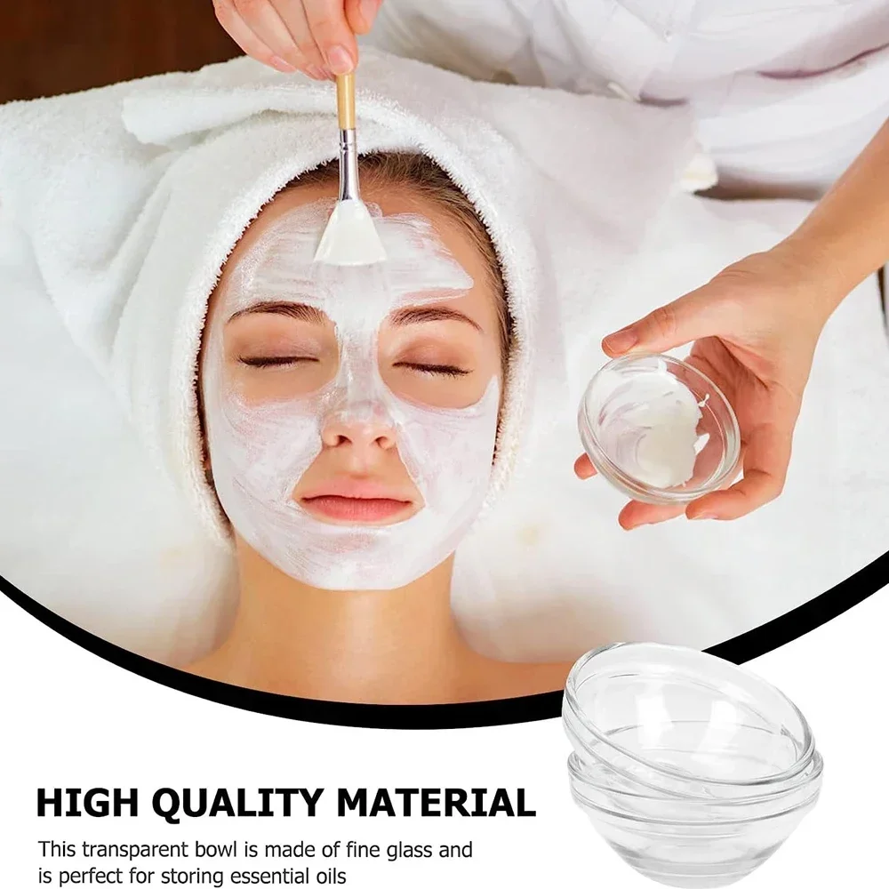 1/3/5pcs Acrylic Face Beauty Mixing Bowl DIY Stirring Bowls Transparent Cosmetic Beauty Tool Home Salon Spa Face Skin Applicator - Imagen 2