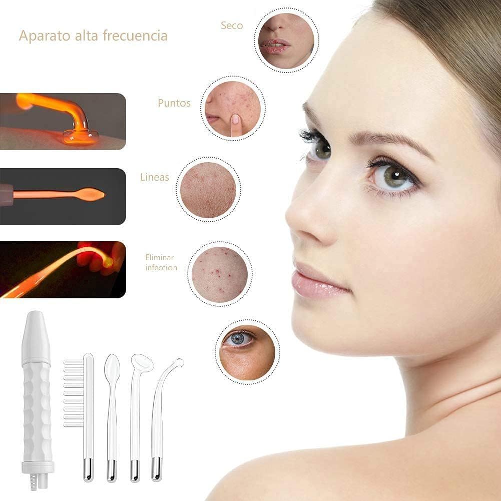 Alta Frecuencia Facial Profesional | Equipo con 4 Electrodos para Spa - Imagen 2