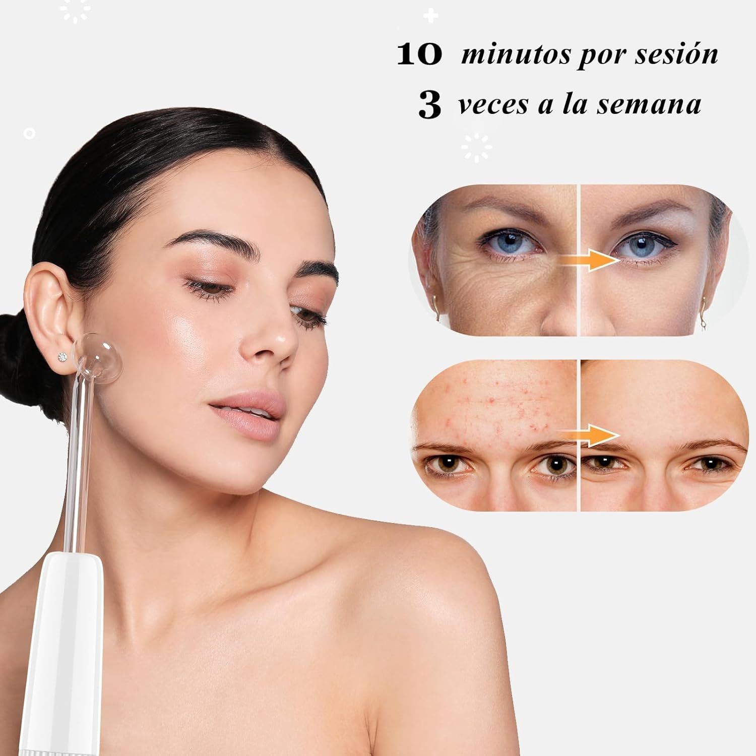 Alta Frecuencia Facial Profesional | Equipo con 4 Electrodos para Spa - Imagen 7