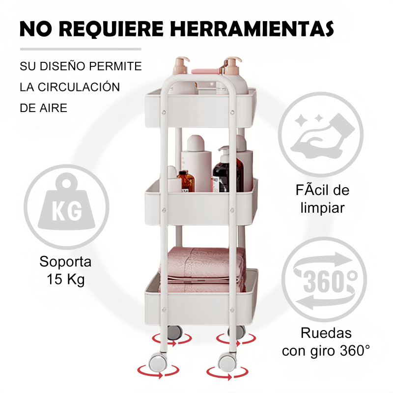Carrito auxiliar varios colores - Imagen 6