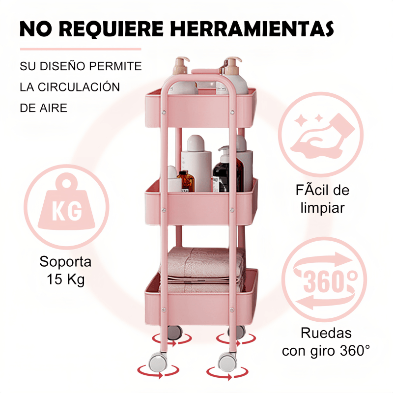 Carrito auxiliar varios colores - Imagen 7