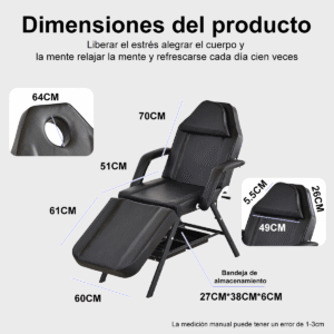 Silla de Masaje Profesional para Spa y Salones de Belleza - Imagen 4