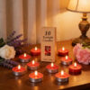 Set de 10 Mini Velas Redondas Perfumadas