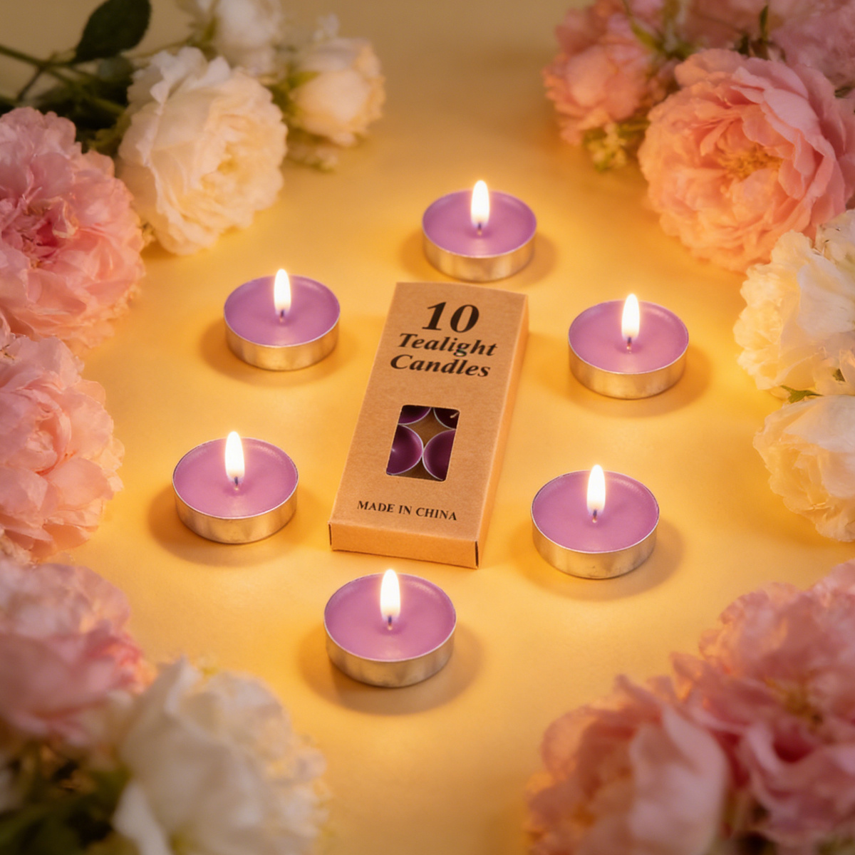 Set de 10 Mini Velas Redondas Perfumadas - Imagen 3