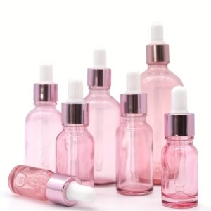 Alternative view of Botellas de vidrio rosa con gotero(5 ml a 100 ml)