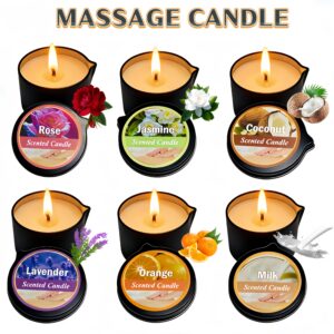 Vela para Masaje con Aceites Esenciales | Cera de Soya para Spa y Aromaterapia