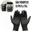 50/100 Piezas Guantes de nitrilo