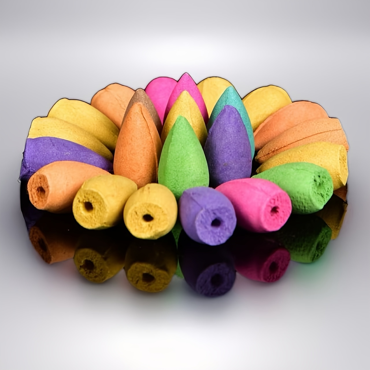 66pcs Conos de Incienso de Reflujo Natural Mixtos, - Imagen 8