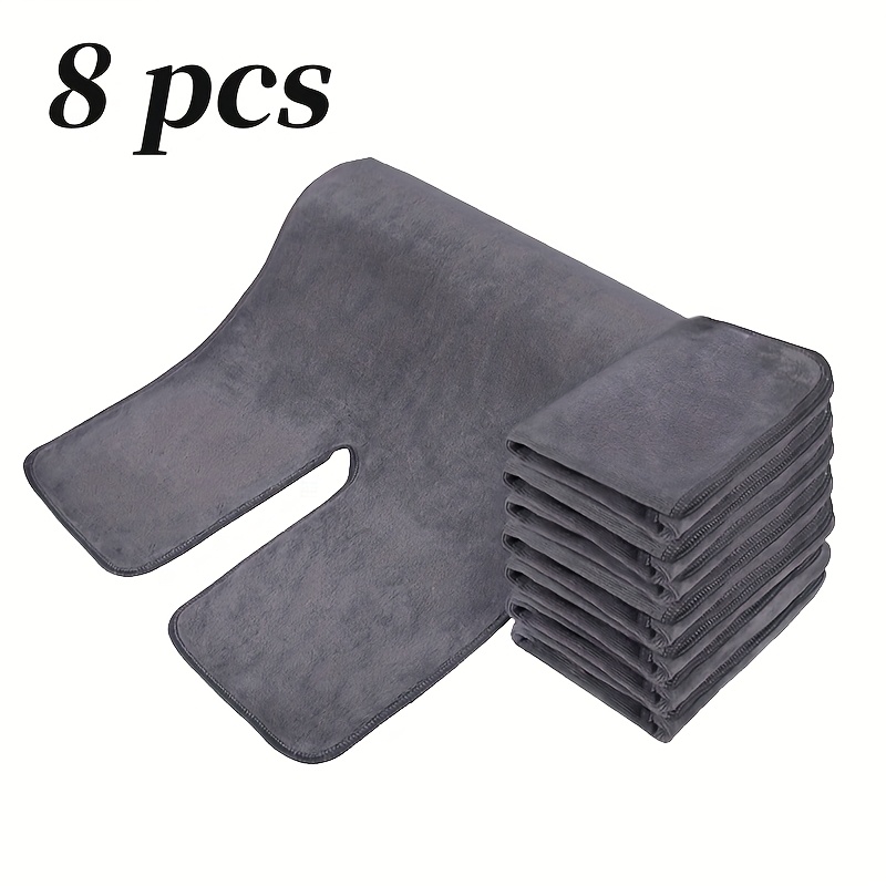 Toallas de belleza en forma de U de fibra ultrafina, de secado rápido, súper absorbentes, suaves y cómodas, adecuadas para salones de belleza, cuidado de la piel y mascarillas, toallas sin agentes fluorescentes, herramientas de cuidado - Imagen 9