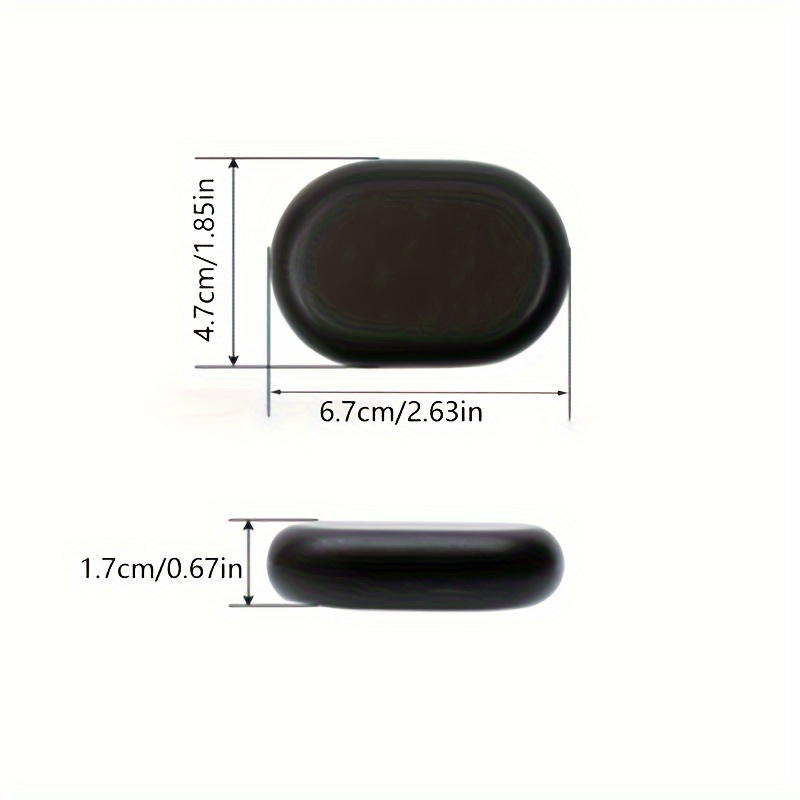 Conjunto Piedra Volcánica Negra de 4 Piezas - Imagen 8