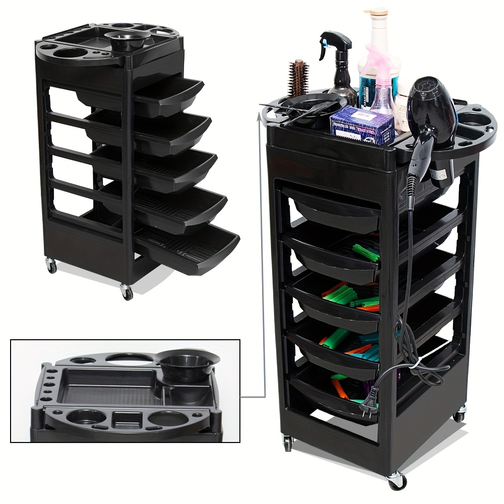 Carrito Organizador para Salón de Belleza | Carrito con 5 Bandejas y Ruedas - Imagen 6