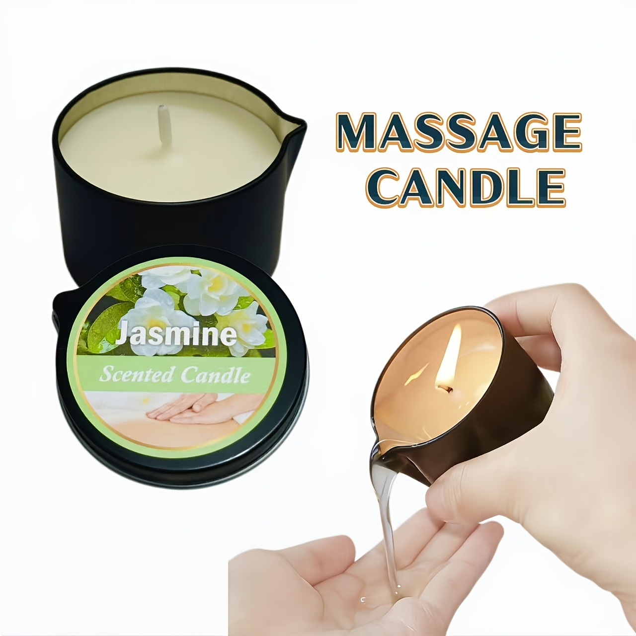 Vela para Masaje con Aceites Esenciales | Cera de Soya para Spa y Aromaterapia - Imagen 11