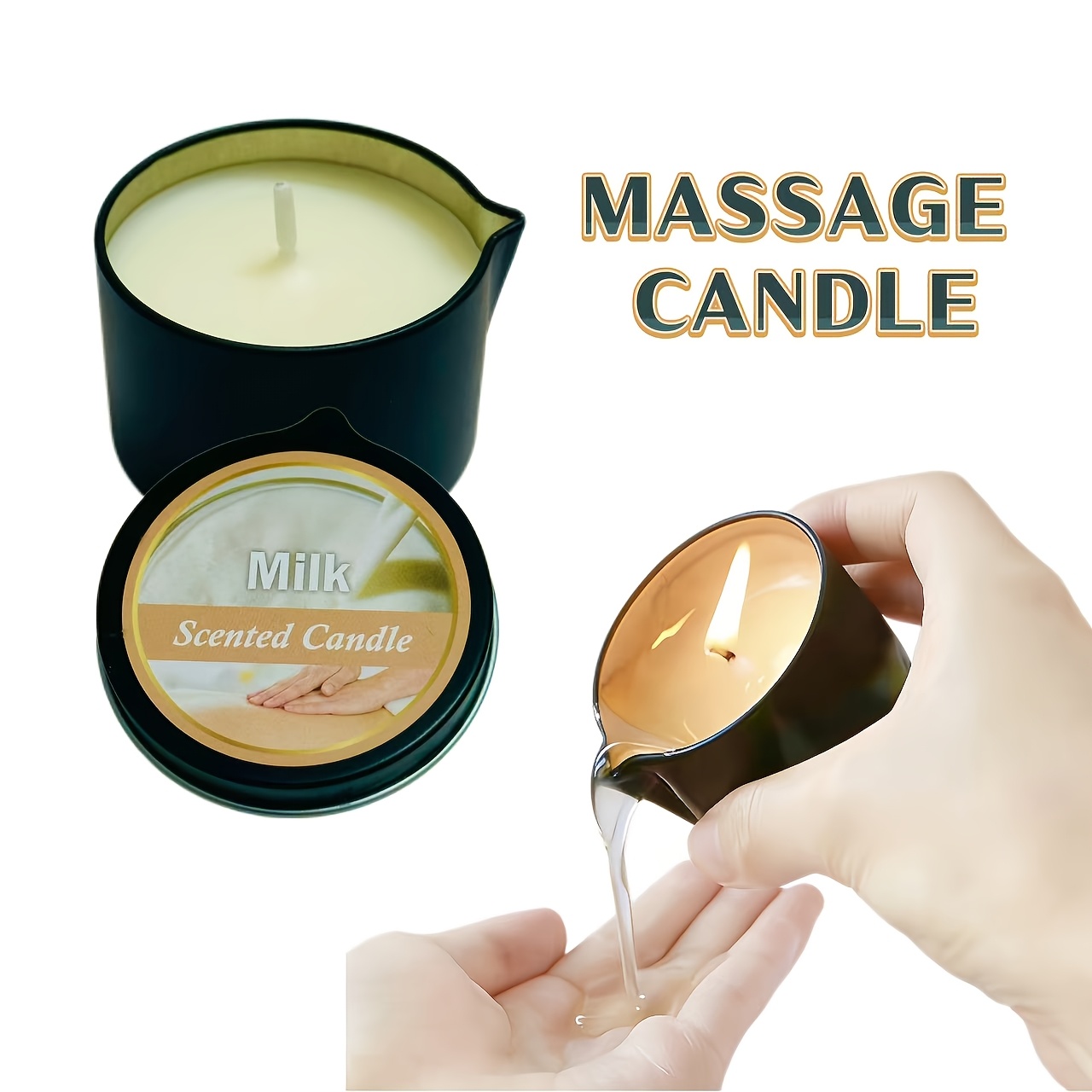 Vela para Masaje con Aceites Esenciales | Cera de Soya para Spa y Aromaterapia - Imagen 12
