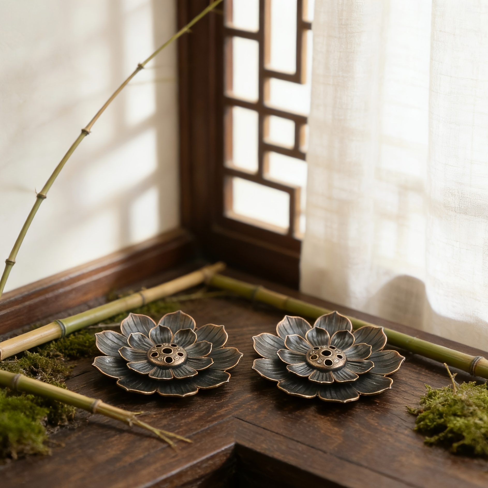 Porta Incienso de Loto de Dos Niveles | Decoración Zen para Spa y Meditación - Imagen 5
