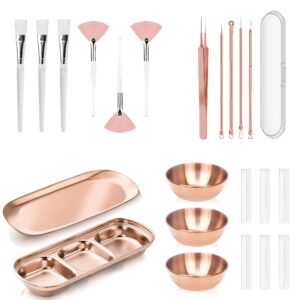 Kit de Aplicación de Mascarillas Faciales y Limpieza (28 Piezas)