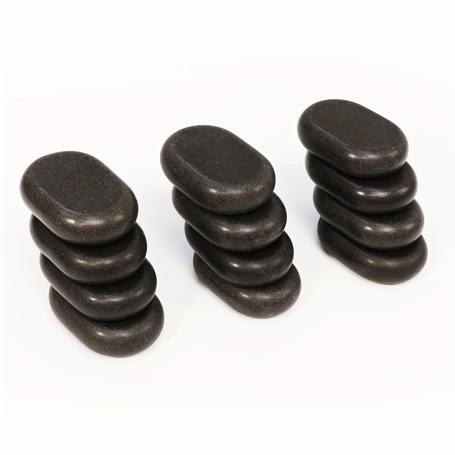 Conjunto Piedra Volcánica Negra de 4 Piezas - Imagen 5