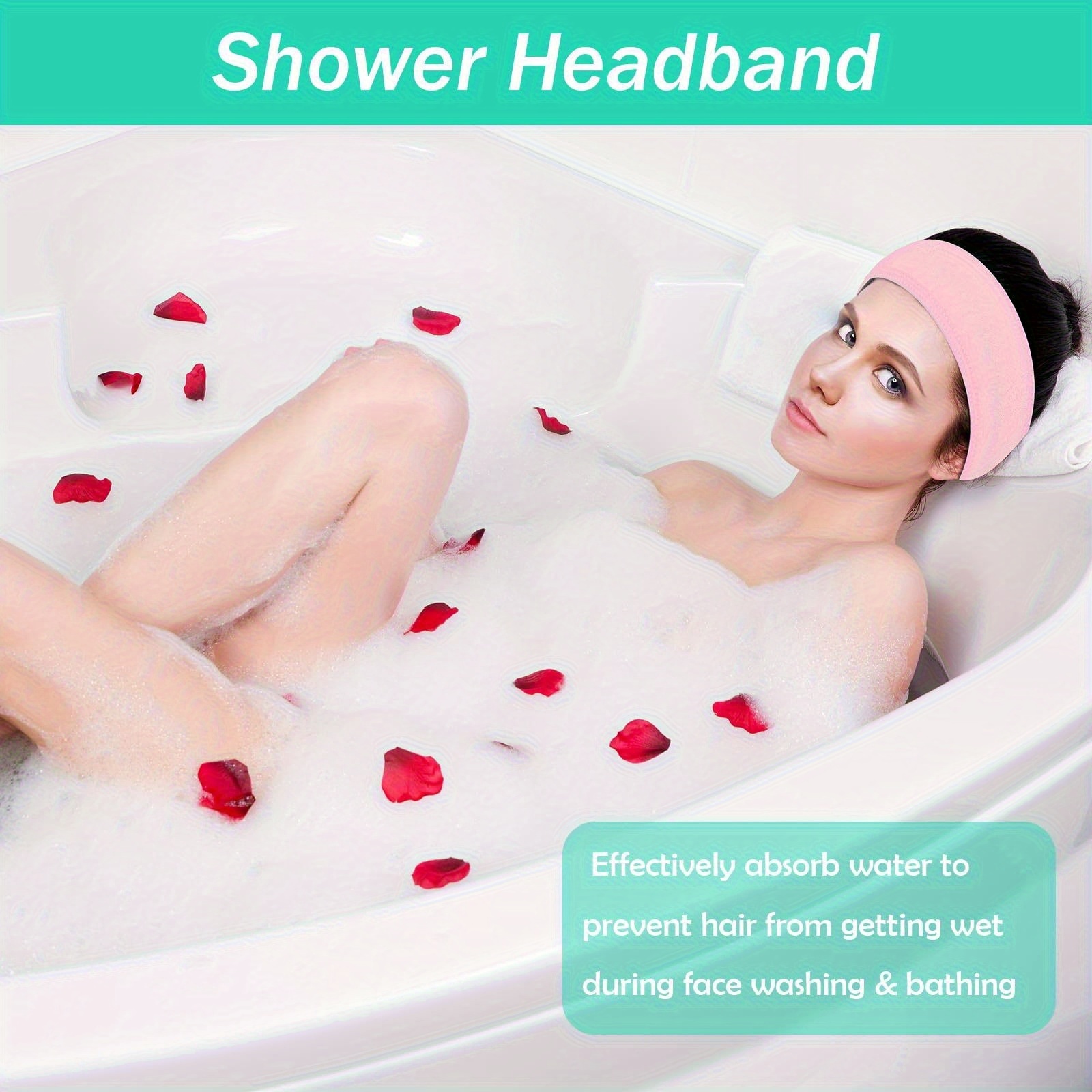 4 Unidades de Diadema Facial Spa para Mujer - Imagen 8