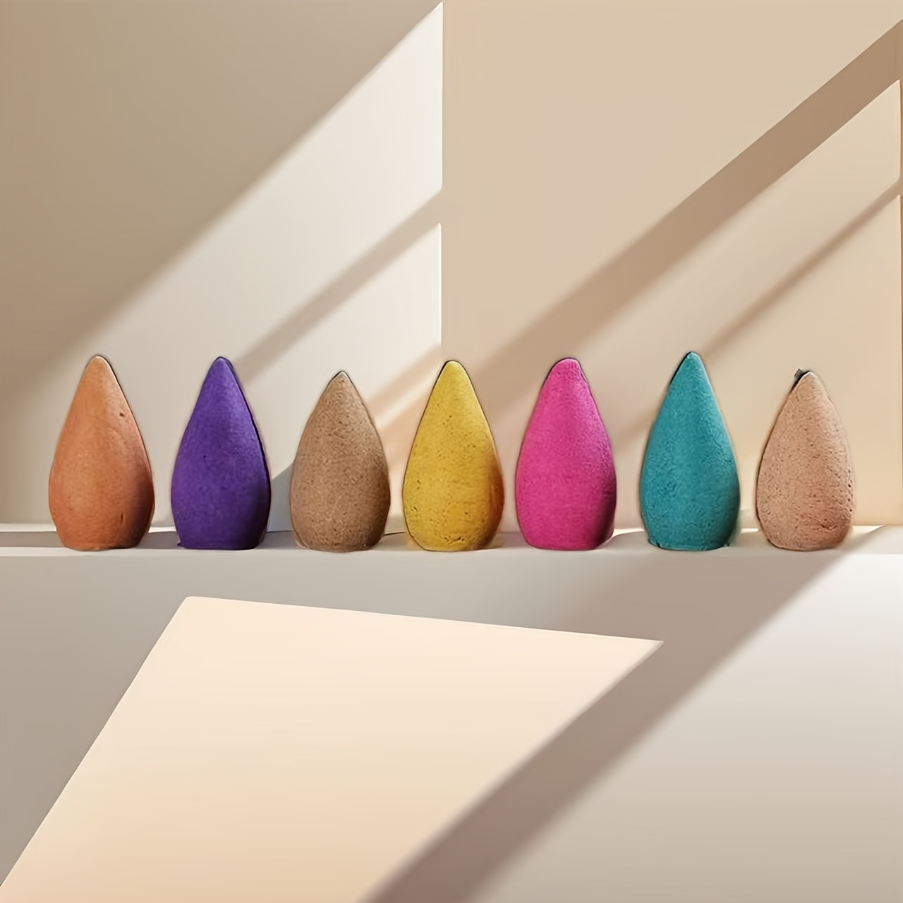 66pcs Conos de Incienso de Reflujo Natural Mixtos, - Imagen 3