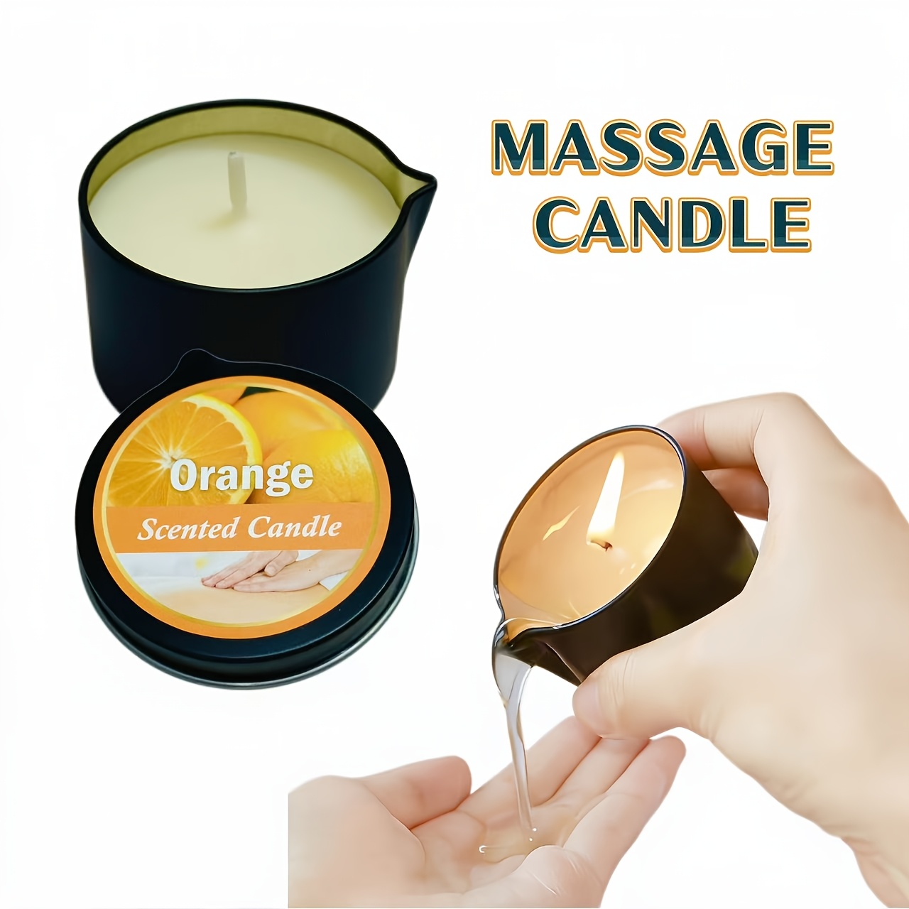 Vela para Masaje con Aceites Esenciales | Cera de Soya para Spa y Aromaterapia - Imagen 9