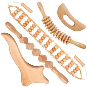 Kit 5 en 1 de Masajeadores de Madera