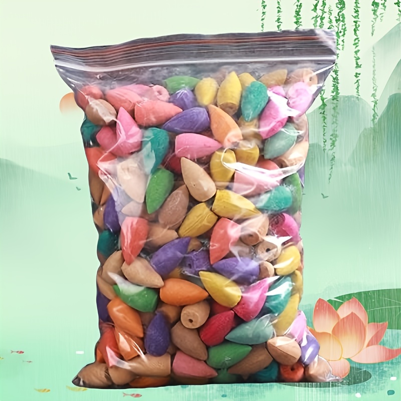 66pcs Conos de Incienso de Reflujo Natural Mixtos, - Imagen 7