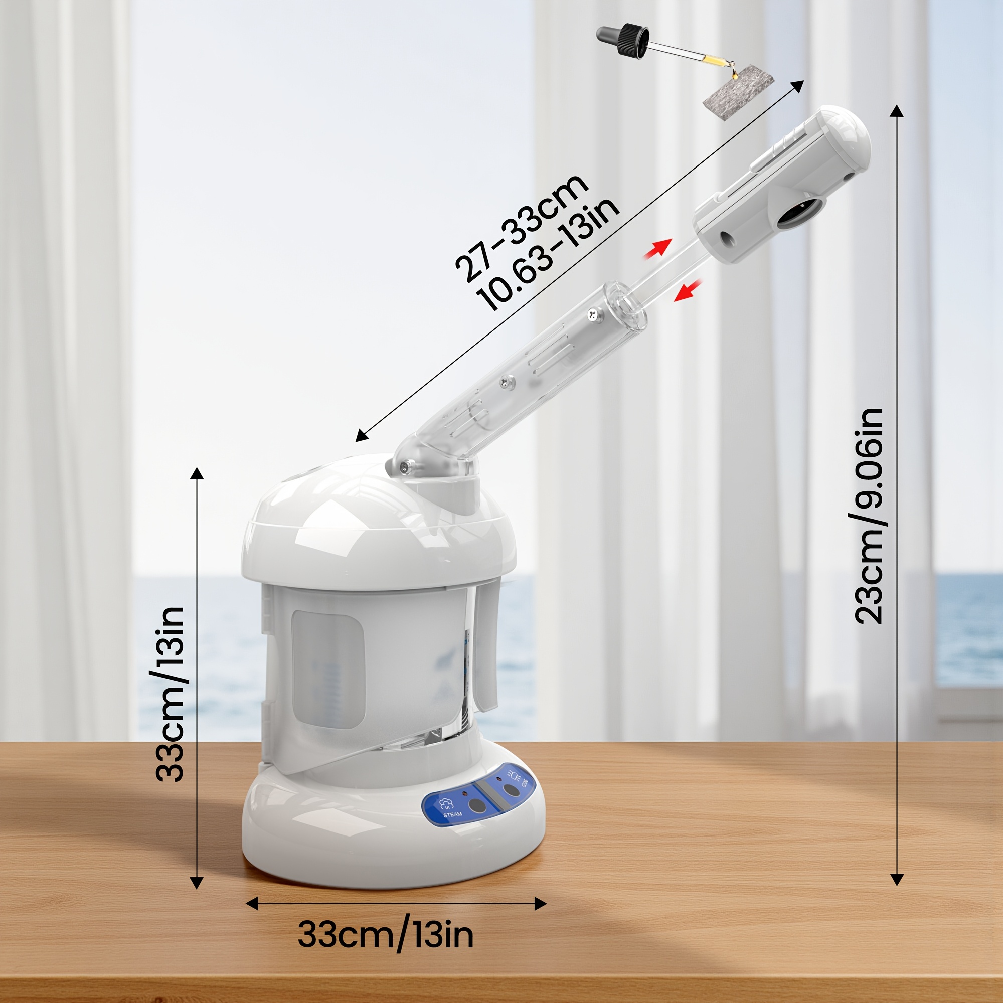 Vaporizador Facial Profesional con Ozono | Equipo Nano Iónico para Spa