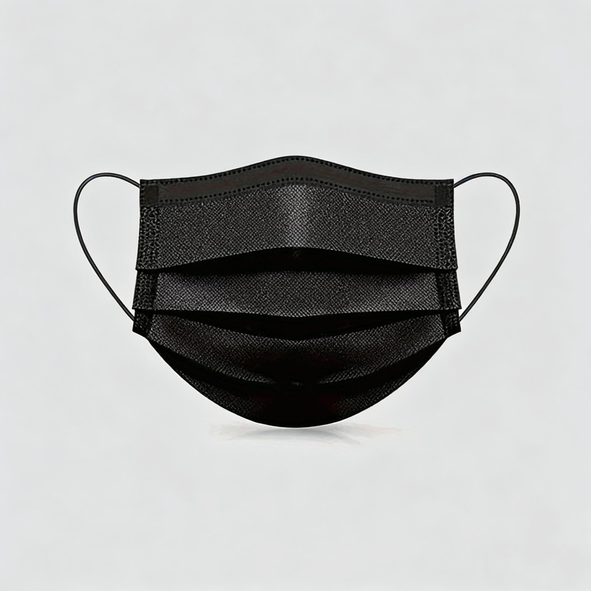 Mascarillas Desechables de Tela No Tejida Negras - Imagen 4