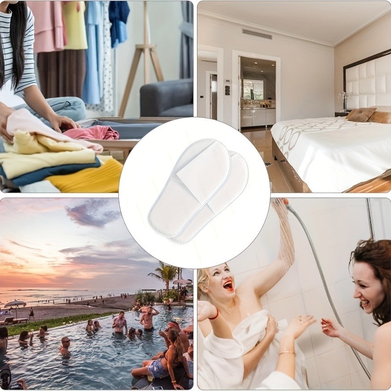 Pantuflas Desechables para Spa | Paquete de 100 Piezas para Hoteles - Imagen 5