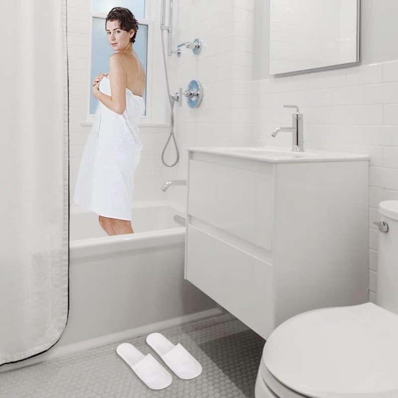 Pantuflas Desechables para Spa | Paquete de 100 Piezas para Hoteles - Imagen 4